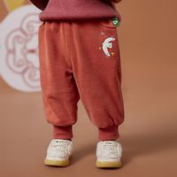 Simple Style Cartoon Solid Color Cotton Boys Pants sku image 1