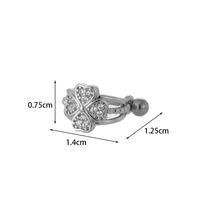 Ear Cartilage Rings & Studs Fashion Crown Copper Plating Artificial Gemstones sku image 8