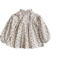 Cute Flower Polyester Girls Clothing Sets main image 2