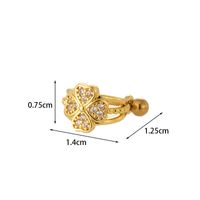 Ear Cartilage Rings & Studs Fashion Crown Copper Plating Artificial Gemstones sku image 16