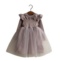 Streetwear Solid Color Cotton Girls Dresses main image 3