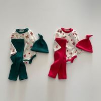 Einfacher Stil Tier Baumwolle Baby Kleidung Sets main image 4