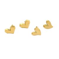 1 Pair Simple Style Heart Shape Polishing Plating Stainless Steel 18K Gold Plated Ear Studs main image 5