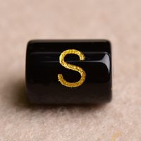 1 Piece Glass Letter Satin Beads main image 1