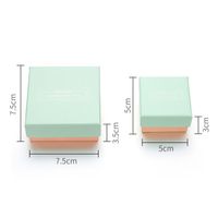 Simple Style Solid Color Paper Printing Jewelry Boxes main image 2