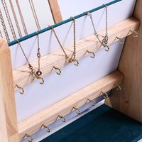Simple Style Classic Style Color Block Wood Jewelry Rack main image 3