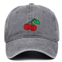 Unisex Simple Style Fruit Embroidery Curved Eaves Baseball Cap main image 3