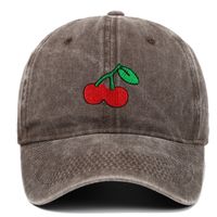 Unisexo Estilo Simple Fruta Bordado Aleros Curvos Gorra De Beisbol sku image 6