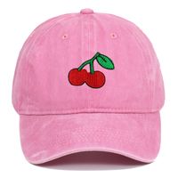 Unisex Simple Style Fruit Embroidery Curved Eaves Baseball Cap main image 1