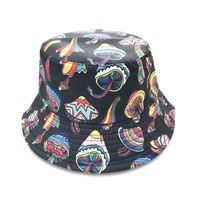 Unisex Streetwear Cartoon Embroidery Big Eaves Bucket Hat sku image 1