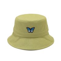 Women's Basic Commute Butterfly Embroidery Big Eaves Bucket Hat main image 6