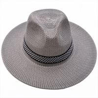 Unisex Simple Style Stripe Wide Eaves Sun Hat sku image 3