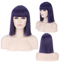 Women's Cute Party Cosplay High Temperature Wire Short Straight Hair Wig Net sku image 3