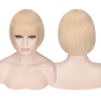 Women's Cute Party Cosplay High Temperature Wire Short Straight Hair Wig Net sku image 21
