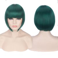 Women's Cute Party Cosplay High Temperature Wire Short Straight Hair Wig Net sku image 15