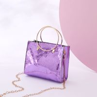 Women's Small Pu Leather Solid Color Classic Style Square Zipper Handbag sku image 4