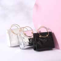 Women's Small Pu Leather Solid Color Classic Style Square Zipper Handbag main image 5