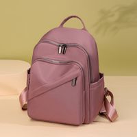 Anti-theft Solid Color Casual Daily Women's Backpack main image 4