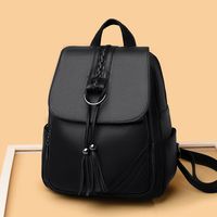 Waterproof Solid Color Casual Daily Women's Backpack main image 4