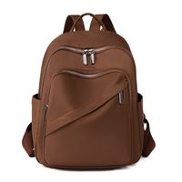 Anti-theft Solid Color Casual Daily Women's Backpack sku image 3