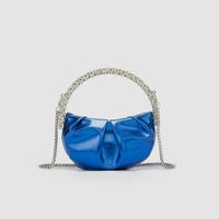 Women's Mini Pu Leather Solid Color Classic Style Square Zipper Handbag sku image 7