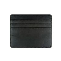 Unisex Solid Color Pu Leather Open Card Holders main image 2