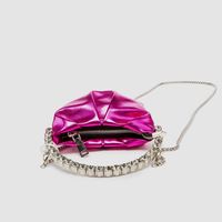 Women's Mini Pu Leather Solid Color Classic Style Square Zipper Handbag main image 4