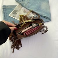 Women's Small Pu Leather Solid Color Vintage Style Heart-shaped Zipper Shoulder Bag main image 5