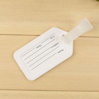 Plastic Solid Color Luggage Tag sku image 6