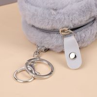 Simple Style Solid Color Plush Women's Bag Pendant Keychain main image 5