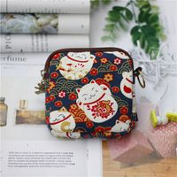 Women's Animal Canvas Zipper Coin Purses sku image 8