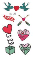 Letter Heart Shape Plastic Tattoos & Body Art 1 Piece sku image 2