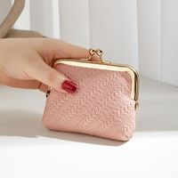 Women's Pu Leather Solid Color Streetwear Square Buckle Evening Bag sku image 3