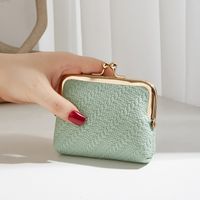 Women's Pu Leather Solid Color Streetwear Square Buckle Evening Bag sku image 4