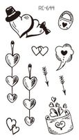 Letter Heart Shape Plastic Tattoos & Body Art 1 Piece sku image 32