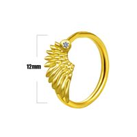 Casual Elegant Star Heart Shape Wings Stainless Steel Copper White Gold Plated Gold Plated Rhinestones Zircon Nose Ring In Bulk main image 5