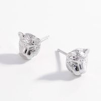 1 Pair Ig Style Cool Style Animal Plating Inlay Sterling Silver Zircon 14k Gold Plated White Gold Plated Ear Studs main image 5
