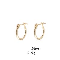 1 Pair Simple Style Oval Plating Alloy Earrings sku image 1
