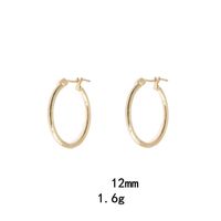 1 Pair Simple Style Oval Plating Alloy Earrings sku image 5
