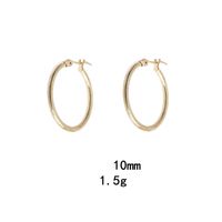 1 Pair Simple Style Oval Plating Alloy Earrings sku image 6