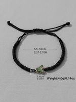 Casual Simple Style Cross Butterfly Sequin Synthetic Fibre Alloy Inlay Resin Unisex Drawstring Bracelets main image 3