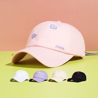 Unisex Cowboy Style Modern Style Classic Style Letter Heart Shape Curved Eaves Baseball Cap main image 1