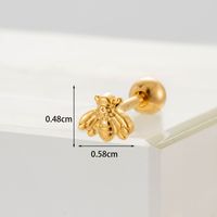 Ear Cartilage Rings & Studs Fashion Geometric Copper Plating Artificial Gemstones sku image 9