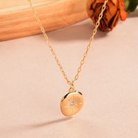 Style Simple Soleil Alliage Placage Incruster Strass Femmes Pendentif main image 7