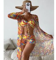 Mujeres Playa Raya Sale De Impresión Juego De 3 Piezas Bikinis Traje De Baño main image 4