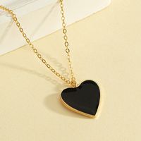 Romantic Simple Style Heart Shape Alloy Zinc Plating Women's Pendant Necklace sku image 1
