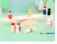 Building Toys Baby(0-2years) Color Block Wood Toys sku image 1