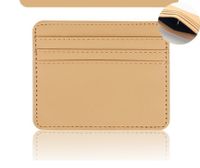 Unisex Solid Color Pu Leather Open Card Holders sku image 4