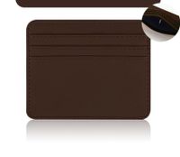 Unisex Solid Color Pu Leather Open Card Holders sku image 8