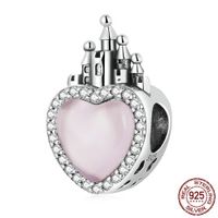 Simple Style Commute Heart Shape Sterling Silver Enamel Charms Jewelry Accessories sku image 2